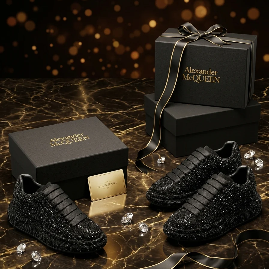 Promocion Solo Hoy 50% OFF Alexander McQueen con Cristales - Luce exclusivo y elegante
